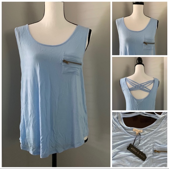 Ellie & Kate Tops - Blue Ellie & Kate Shirt NWT